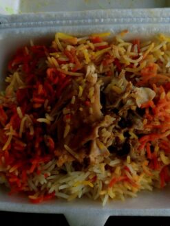 Home-made Chicken Pulao by Uswa Delight was served to WordPress freelancer via Foodpanda on Friday, 16 February 2024, at The e-Earn PITB Co-Workspace Faisalabad.