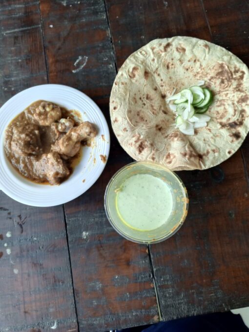 Home-made Chicken Karahi by Uswa Delight was served to WordPress freelancer via Foodpanda on Friday, 19 January, 2024, at The e-Earn PITB Co-Workspace Faisalabad.
