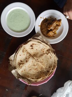 Home-made Chicken Karahi by Uswa Delight was served to WordPress freelancer via Foodpanda on Saturday, 20 January, 2024, at The e-Earn PITB Co-Workspace Faisalabad.